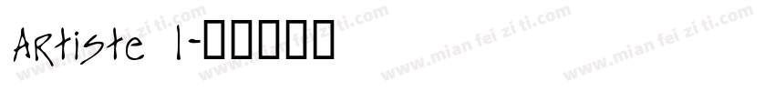 Artiste 1字体转换